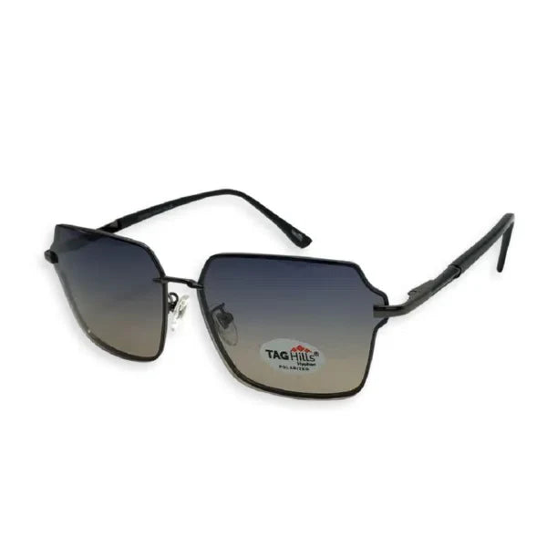 Hyphen Vertex Gold Dark Grey sunglasses by TAGHills