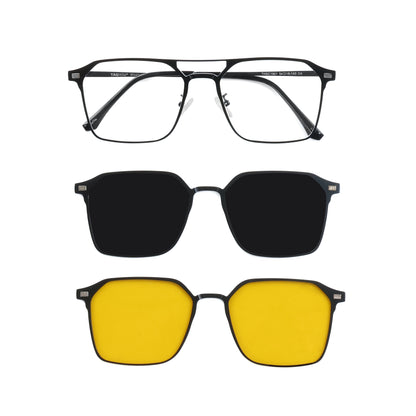 Taghills Klik – Magnetic Eyewear with Dual Polarized Clip-On Sunglasses |100% UV Protected 1