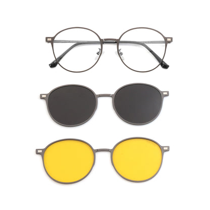 Taghills Klik Premium Eyewear – Stylish Magnetic Clip-Ons for Any Look | Polarized HD Vision Zero Power 3